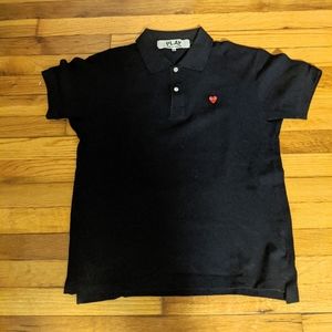 Comme Des Garcons PLAY polo - Navy